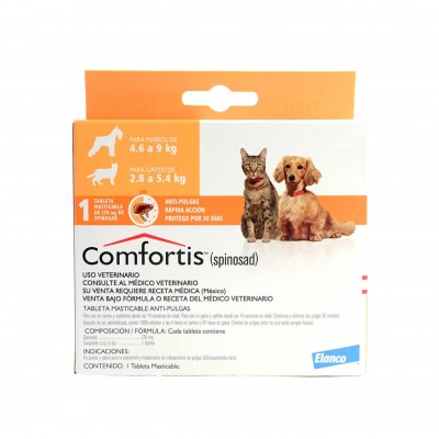 Antipulgas Para Gatos Comfortis De 2.8- 5.4 Kg